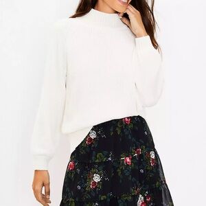LOFT Chenielle Turtleneck Sweater - S